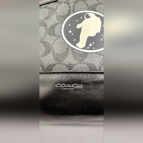RARE! Coach X NASA City Tote -Upcycled- One-of-a-Kind Black/Grey - Picture 11 of 16